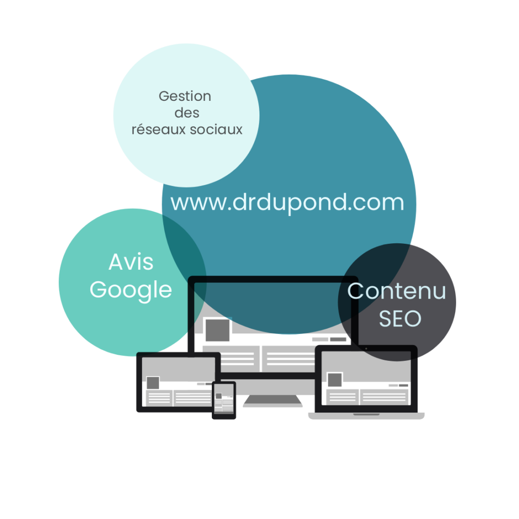 Illustration site web dentiste EasyWeb